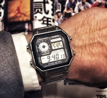 ZEGAREK MĘSKI CASIO AE-1200WHD-1A SPORT 100M TIMER