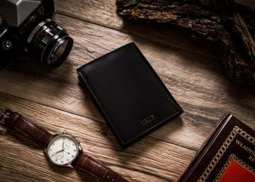 Мужской кожаный мотоциклетный кошелек RFID 5828