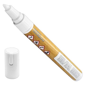 MARKER RETUSZERSKI DO MEBLI BIAŁY PISAK SZYBKOSCHNĄCY 12ml RAL 9003 LUGGER