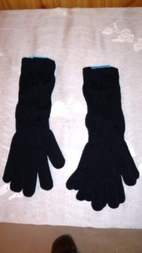 Nowe rekawiczki marszczone czarne