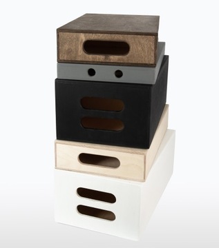 Фанерные коробки Apple box, 3 шт. Серый.