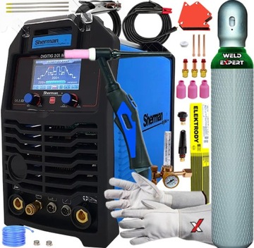 SPAWARKA INWERTEROWA SHERMAN DIGITIG 201 M-PRO AC/DC TIG HF PULS 4T 200A