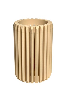 Unikalny wazon flakon na kwiaty LEGO ICONS suszone sztuczne TERIS MAX BEŻ