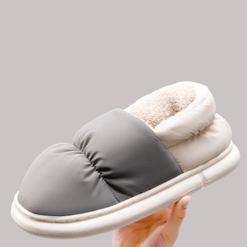 Bawełniane kapcie zimowe ciepłe męskie buty wod