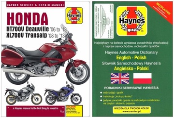 HONDA NT700V Deauville XL700V Transalp 06-13 instrukcja napraw +GRATIS 24h