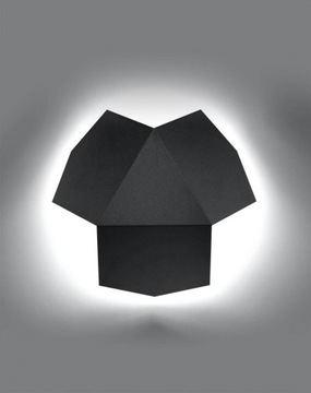 KINKIET LAMPA NA ŚCIANĘ REFLEKTOR LED TRE czarny