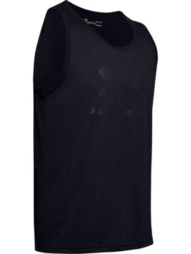 UNDER ARMOUR TANK TOP SPORTSTYLE LOGO CZARNY S