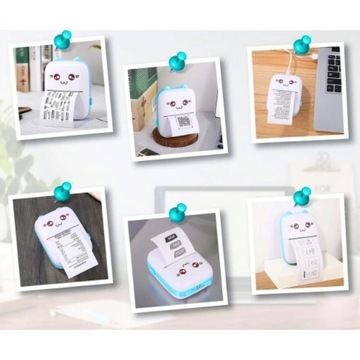 DRUKUŚ МИНИ ПОРТАТИВНЫЙ ТЕРМОПРИНТЕР ДЛЯ ФОТОГРАФИЙ + 11 РОЛИКОВ