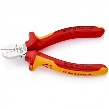 Szczypce Tnące Boczne Izolowane KNIPEX 70 06 140