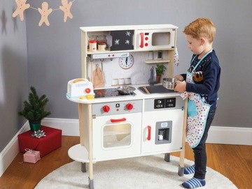 Деревянная кухня для игр детей + аксессуары световой звук PLAYTIVE