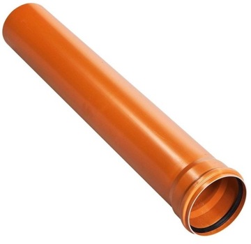 Rura kanalizacyjna PVC 160x2000x3,2mm zewnętrzna pomarańcz SN 2 Kanplast KZ