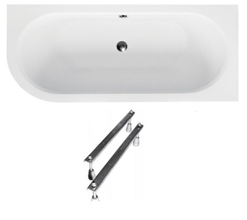 Wanna narożna prawa BESCO AVITA 180x80 + NÓŻKI