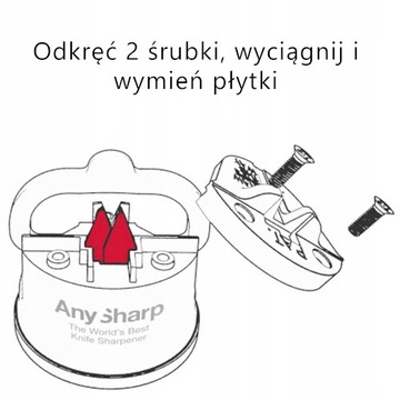 Комплект: Точилка для ножей + вставки AnySharp PRO.