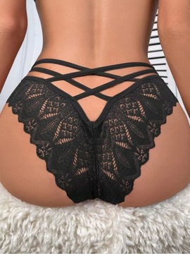 КРУЖЕВНЫЕ ЖЕНСКИЕ СЕКСУАЛЬНЫЕ ТРУСИКИ С ЗАСТЯСТКАМИ