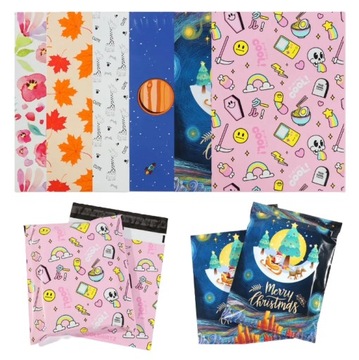 folie kurierskie foliopaki 25.5cm x 37cm + 4 cm ZIELONE THANK YOU 100 sztuk