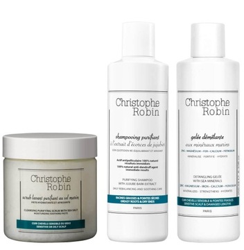Christophe Robin Detox Gift Set 3в1 НАБОР ДЛЯ ВОЛОС В ПОДАРОК