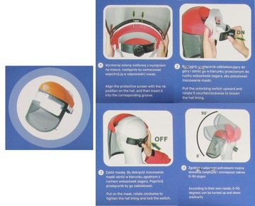 Противоосколочный щиток для лица, защитная маска для лица с окном из сетки ПВХ.