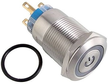 Przycisk wandaloodporny W19F11EB12/S 19 mm