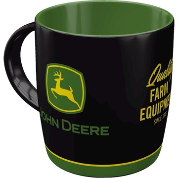 Kubek John Deere Logo Black Ceramiczny Oryginalny Traktor Ciągnik