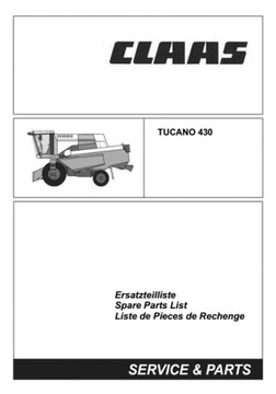 Claas Tucano 430 - katalog części