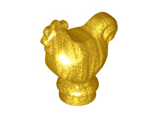 LEGO Zwierzęta Kura Ptak Kogut 95342 Perłowy Złoty Pearl Gold 1 szt NOWY