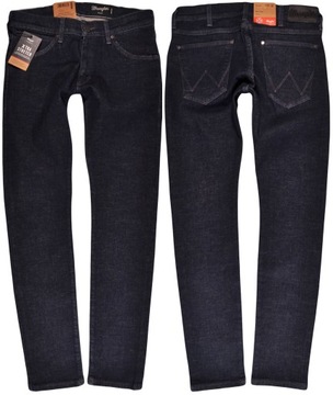 WRANGLER spodnie SKINNY navy jeans BRYSON W28 L32