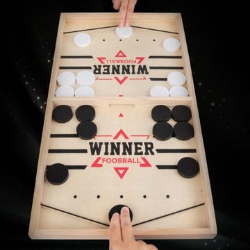 Игра в настольный футбол Игра с быстрой шайбой Деревянные семейные игры M