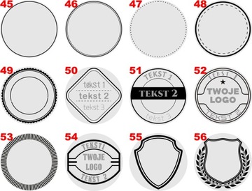 Stempel ręczny 30mm pieczątka z Twoim LOGO decoupage poduszka tuszująca