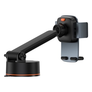 Автомобильный держатель Baseus Easy Control Pro Clamp, матовый черный, с присоской