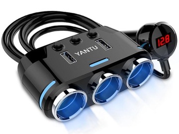 ROZDZIELACZ GNIAZDA ZAPALNICZKI 12V 24V USB 3,1A