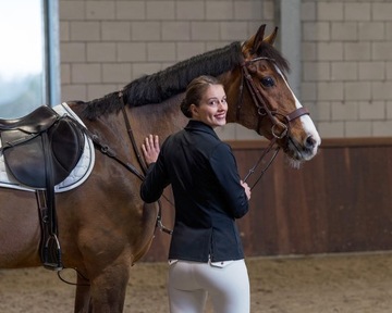 QHP JULIET Черное пальто для верховой езды [R: 36]