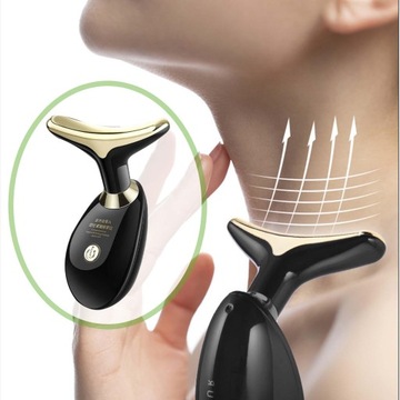 Mini Szyja Masaż Twarzy Lifting Twarzy Czarny