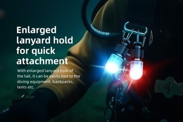 Latarka nurkowa XTAR SD1 LED Red, Green, Blue, White