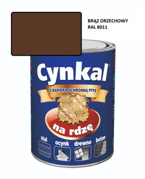 Farba uniwersalna CYNKAL 10L BRĄZ ORZECHOWY 8011