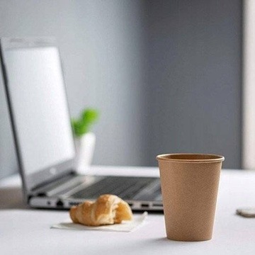 БУМАЖНЫЕ Стаканчики 250МЛ ДЛЯ КОФЕЙНЫХ НАПИТКОВ КРАФТ 50ШТ.