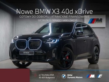 BMW X3 G45 2025 BMW X3 40d xDrive 303 KM mHEV - Gotowy do Odbioru - Hak - Kamera 360 - M P