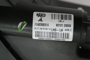 HYUNDAI I20 15R+ LEVÝ SVĚTLO PŘEDNÍ OBYČEJNÁ ORIG.
