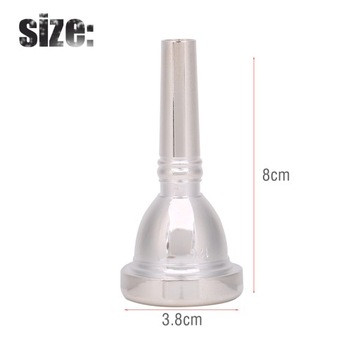 Универсальный мундштук 12c с серебряным покрытием для музыкального инструмента переменного тока альт-тромбона