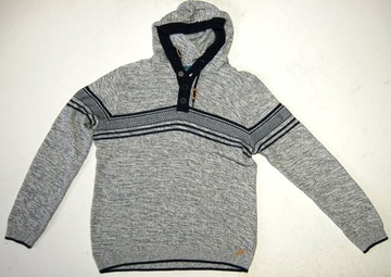 EDC BY ESPRIT ROZ.XL sweter męski jak nowy bawełna z kapturem