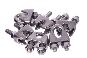 Зажим для веревки из нержавеющей стали A4 8 мм ТИП U