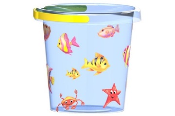 Ведро для песка, прозрачное, 14 см.