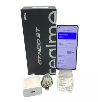 SMARTFON REALME GT NEO 3T 8/128 GB 5G CZARNY (POBITY EKRAN)