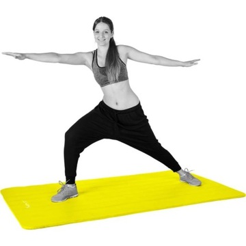 Mata piankowa MOVIT do jogi i gimnastyki 190 x 60 x 1,5 żółta