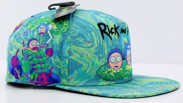 Czapka z prostym daszkiem męska Rick and Morty SNAPBACK 56-60cm niebieska