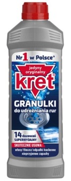KRET granulat udrażniacz rur oryginalny skuteczny 560g mocny skuteczny