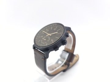 Hybrydowy smartwatch Fossil Barstow Dark Brown Leather - FTW1186