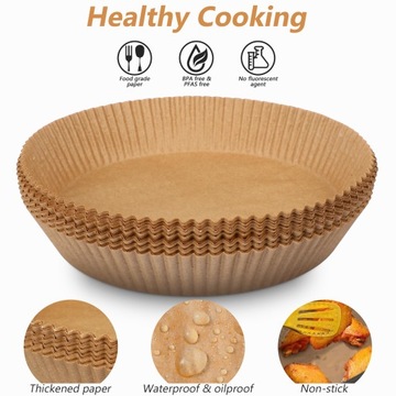 Бумажные вставки для аэрофритюрниц, круглые, 100 шт.