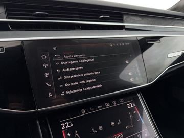 Audi A8 D5 Sedan Facelifting 4.0 60 TFSI 460KM 2023 Audi A8 Long V8 TFSI Noktowizor szklany dach 4x Masaze BO-Advanced Gwaranc, zdjęcie 28