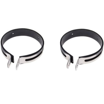 OBEJMA TŁUMIKA Z GUMĄ KPL 4 elementy FI 120mm