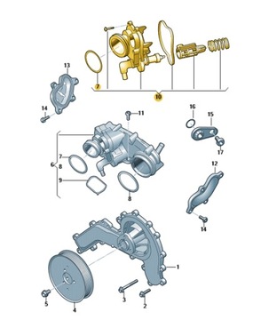 NOVÉ ORIGINÁLNÍ AUDI OE SADA OPRAVA 059121114C